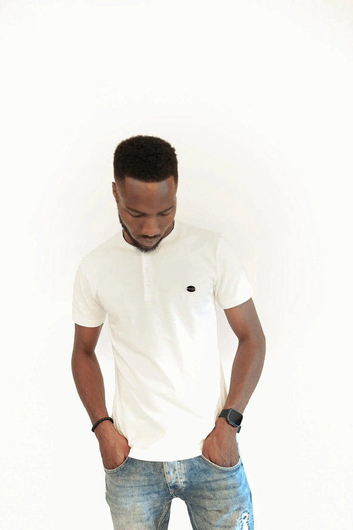 Curve Hem BoltX White Tee BOLTX