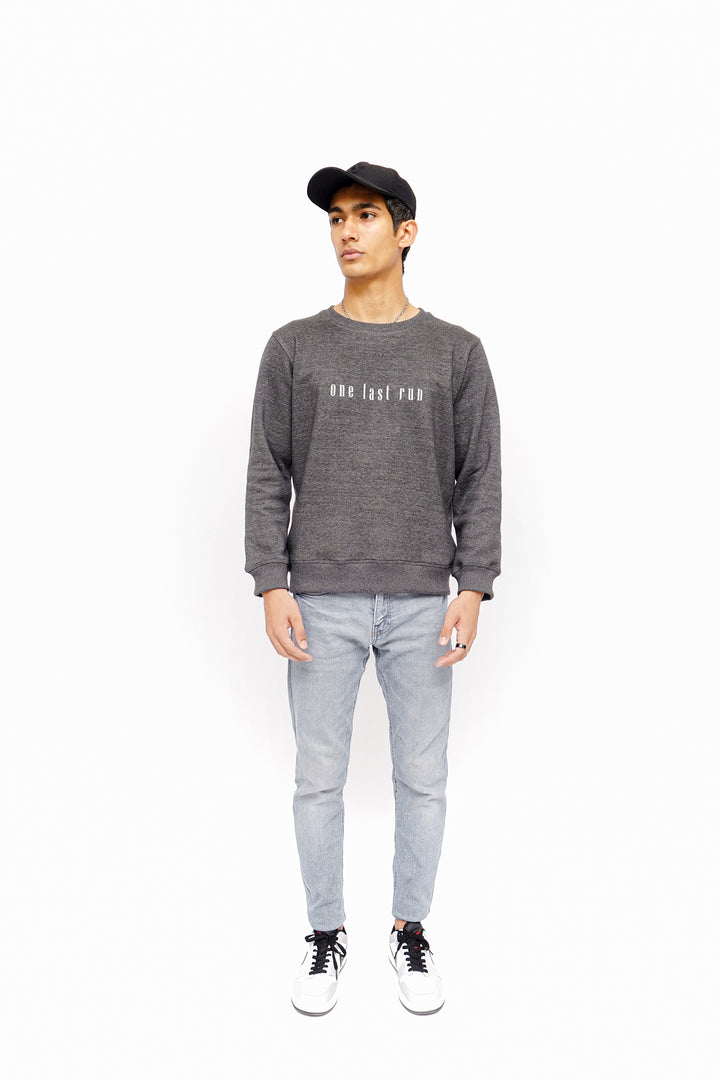 One Last Run - Sweatshirt Grey BOLTX