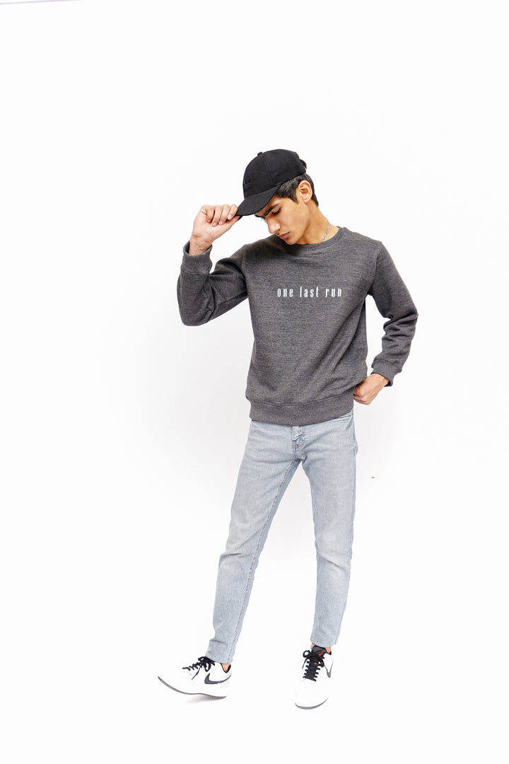 One Last Run - Sweatshirt Grey BOLTX