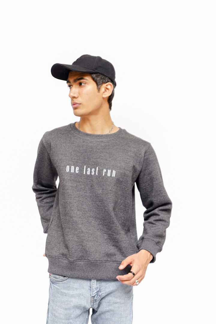 One Last Run - Sweatshirt Grey BOLTX