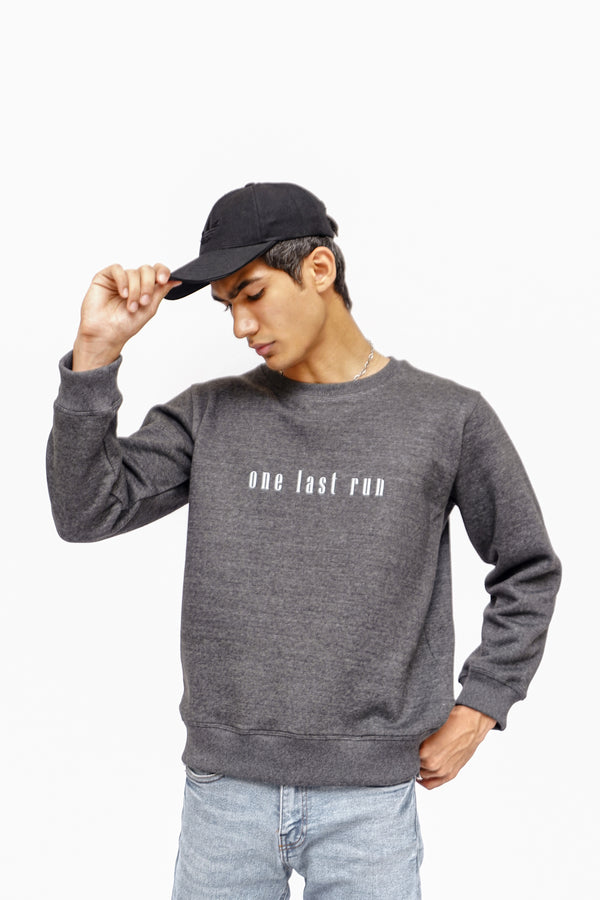 One Last Run - Sweatshirt Grey BOLTX