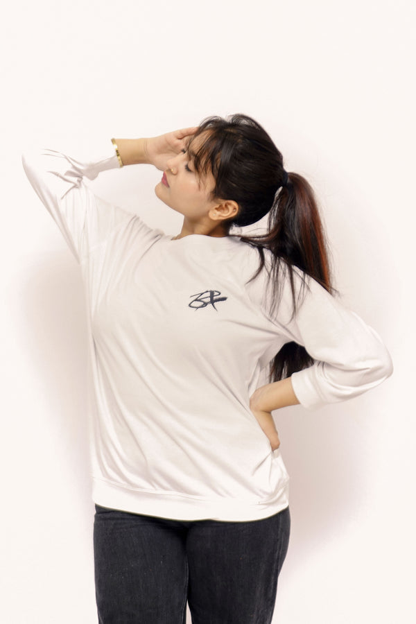 Long Sleeve White Tee BOLTX